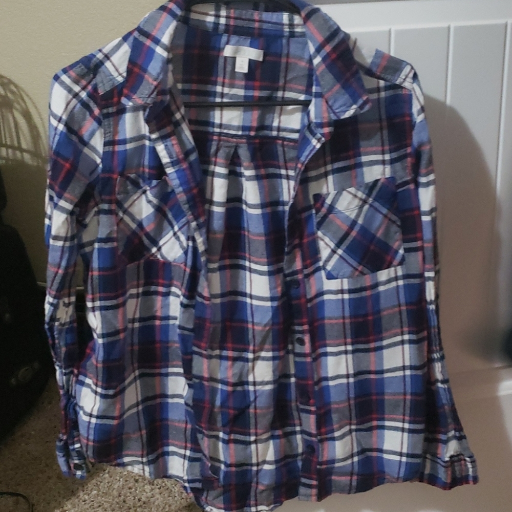 Plaid button up